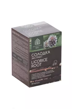Солодки экстракт, 0,45 г, 30 шт, капсулы