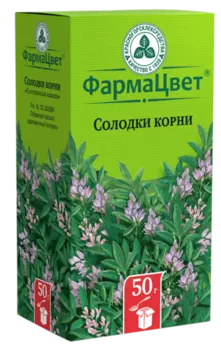 Солодки корень ФармаЦвет, 50 г, сырье растительное измельченное Красногорск
