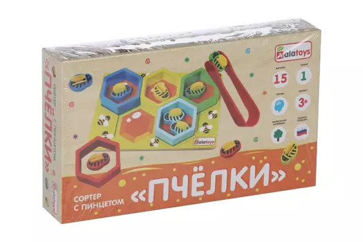 Сортер Алатойс с пинцетом пчёлки
