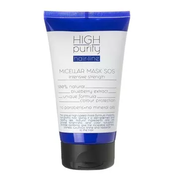 SOS маска для волос HIGH purity мицеллярная Интенсивное укрепление, 150мл.