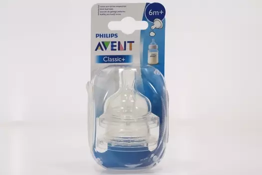 Соска Авент силик д/густых жидкостей (с 6 мес), 2 шт, SCF636/27