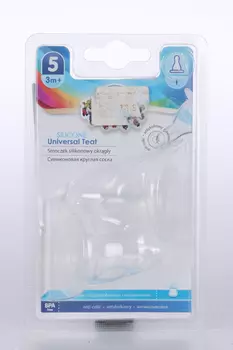 Соска Canpol babies универсальная антиколик силикон перемен поток, 2 шт, с 3 мес