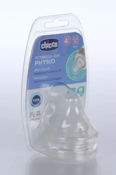 Соска Chicco Perfect5 силикон быстр поток (с 4 мес), 2 шт