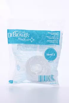 Соска Др Браун с крышкой-держателем силикон р 3