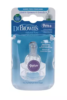 Соска Др Браун силик стандарт (с 9 мес), 2 шт