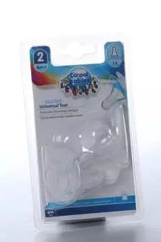 Соска Канпол силик сред поток/антколик/универс (с 6 мес), 2 шт, (210205004)