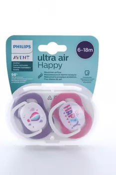 Соска-пустышка Авент Ультра Эйр силик (с 18 мес), 2 шт, (/SCF349/21)
