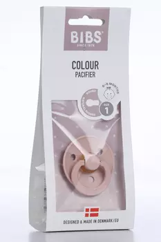 Соска-пустышка BIBS Colour Blush латексная 0-6 мес пудровая
