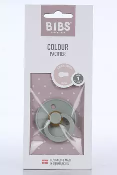 Соска-пустышка BIBS Colour Sage латексная 0-6 мес серо-зеленая