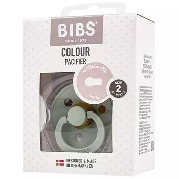 Соска-пустышка BIBS Colour Anatomical Sage 6+ мес серо-зеленая