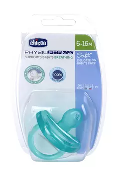 Соска-пустышка Чикко Физио Софт силик голубая (6-12 мес)