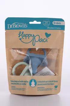 Соска-пустышка Др Браун бабочка силик (0-6 мес), 2 шт