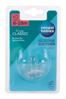 Соска-пустышка Канпол Бэби силик кругл Ньюборн розовая (6-18 мес), голубая