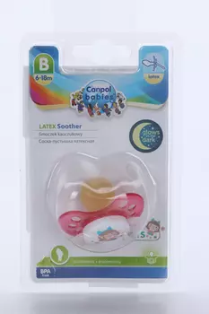 Соска-пустышка Канпол Тойз латекс (6-18 мес), розовый