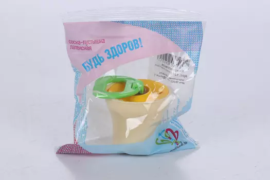 Соска-пустышка латекс традиц кольцо/колпачок, (1316)