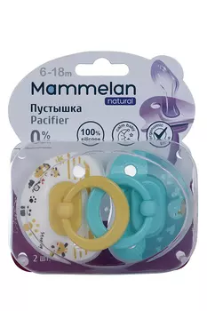 Соска-пустышка Mammelan силик (6-18 мес), 2 шт