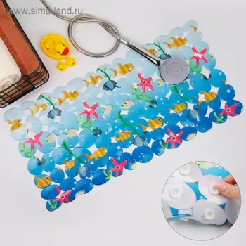 SPA-коврик Доляна д/ванны на присосках Лагуна 3572 см