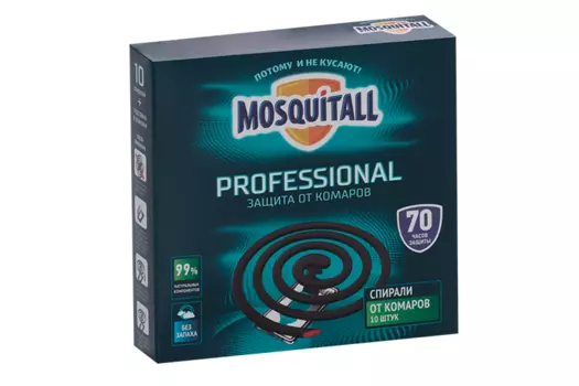 Спираль Москитол Профессиональная защита от комаров, 10 шт