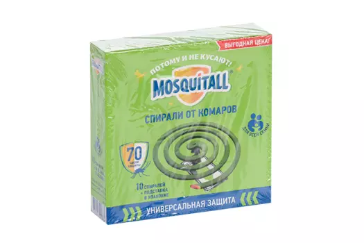 Спираль Москитол Универсальная защита от комаров, 10 шт