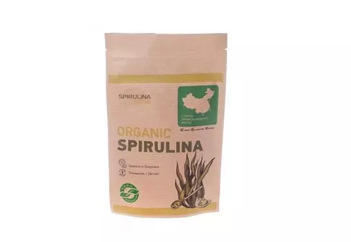Спирулина Spirulinafood органик порошок, 100 г