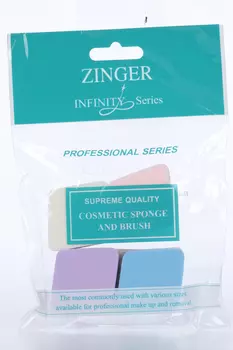 Спонж ZINGER д/нанесения макияжа мал ромб 4 шт MJ-515