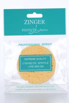 Спонж ZINGER д/умывания круглый d=7см Puff-203(MJ701 )