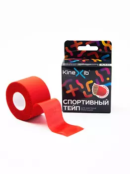 Спортивный тейп Kinexib 9,1м*3,8см красный