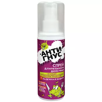Спрей АнтиГнус от клещей/комаров/мошек, 100 мл