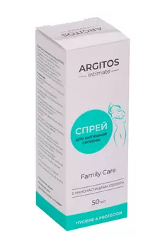 Спрей Argitos д/интим гигиены с наночастицами серебра, 50 мл