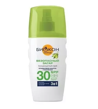Спрей Биокон Солнце 3в1 SPF-30 д/безопасного загара, 160 мл