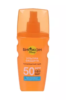 Спрей Биокон Ультра защита от загара SPF 50, 160 мл