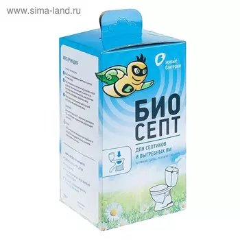 Средство д/септиков и выгребных ям Живые Бактерии Биоактиватор Биосепт 300 г 12 доз