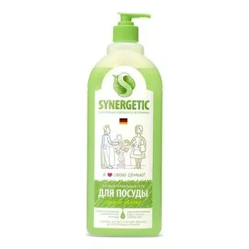 Средство для мытья посуды Synergetic Яблоко, 1 л