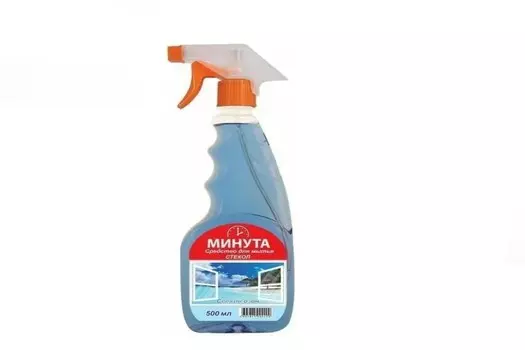 Средство д/мытья стекол и зеркал Минутка Свежий озон с распылителем 0,5 л