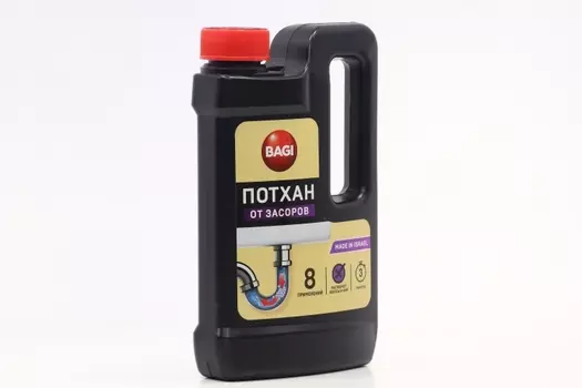Средство для удаления засоров Bagi «Потхан», гранулированное, 600 г