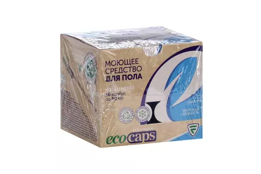 Средство Flexfresh EcoCaps д/мытья пола/стен/кафеля концентрат морская свежесть 50 мл, 10 шт