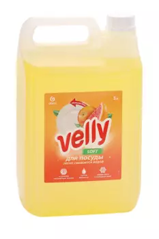 Средство GRASS Velly Soft д/мытья посуды грейпфрут 5 л