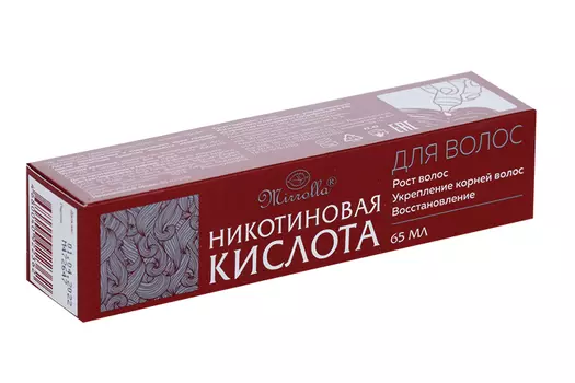 Средство Никотиновая кислота рост волос/укрепление корней/восстановл, 65 мл