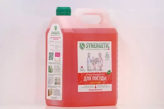 Средство Синергетик для мытья посуды арбуз 5 л