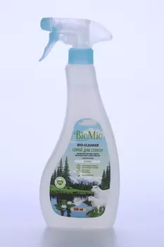 Средство спрей BioMio Bio-Glass Cleaner чистящ д/стекол/зеркал/пласт б/запаха 500 мл