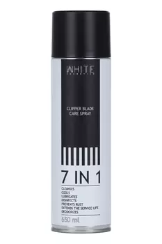 Средство WHITE 7 in 1 Clipper Blade Care Spray д/обслуж машинок д/стрижки волос 650 мл