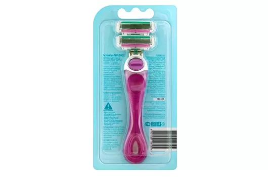 Станок Dorco EVE4 Simple 4-лезвийная плавающая головка д/жен, + 2 сменные кассеты