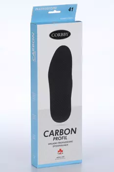 Стельки Corbby Carbon Profile латекс основа мембран ткань жест супинатор р 41