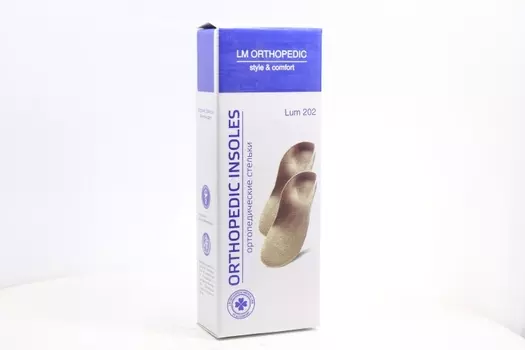 Стельки Luomma каркасные ортопедически с чашеобразной пяткой Lum202 д/ног р 37-38, пара