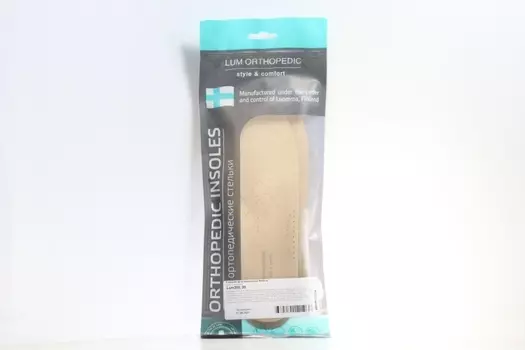 Стельки Luomma ортопедические при комбинированном плоскостопии Lum203 д/ног р 38, пара