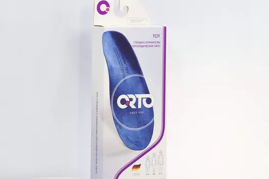 Стельки ORTO Toy сводоподдерживающие ортопедические синий д/детей р 17, пара