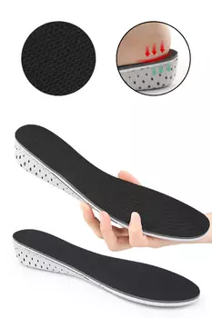 Стельки ортопедические INNORTO для коррекции длины ног и увеличения роста на 3 см женские и мужские, 1 пара