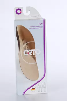 Стельки-супинаторы ORTO Fun ортопедические д/детей/подростков синий р 27-28, пара