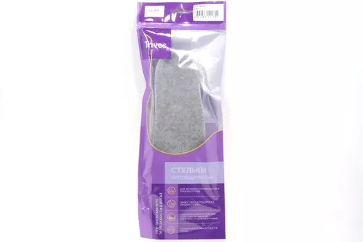 Стельки Тривес ортопедические от плоскостопия зимние с шерстью р 41