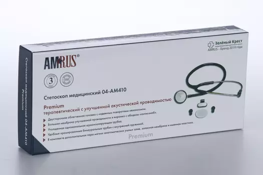 Стетоскоп Amrus 04-АМ410 BU медицинский синий